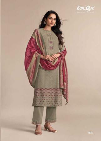 Omtex urban riwaaz linen cotton print surat dress material wholesale market online