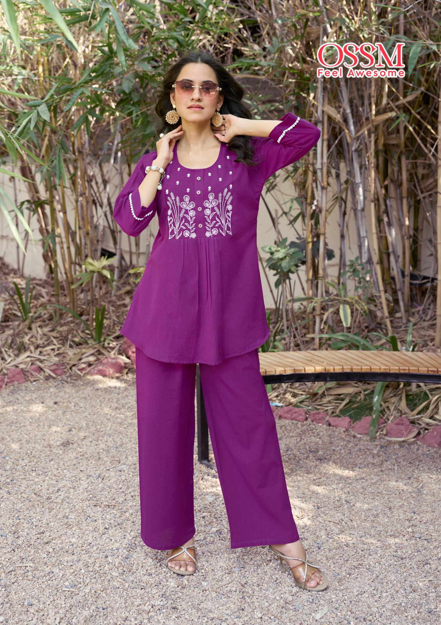 Ossm glamour vol 1jaipuri cotton flex coord set kurti manufacturers in india