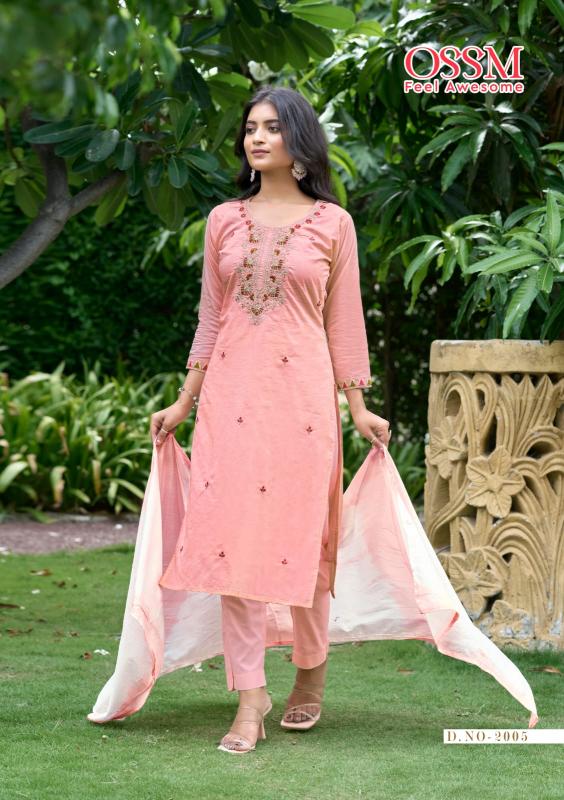 Ossm mantra vol 2 pure cotton top bottom dupatta kurti manufacturers