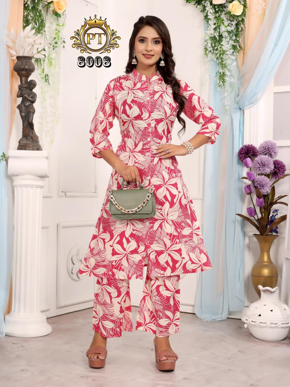 Padmavati textiles dulhari vol 7 rayon odp print coord set kurti manufacturer