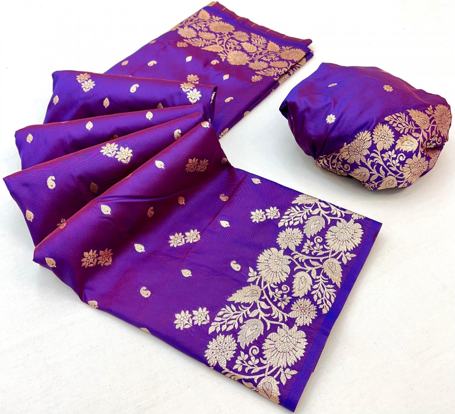 Pallavi elegant two-tone banarasi silk surat sarees wholesale