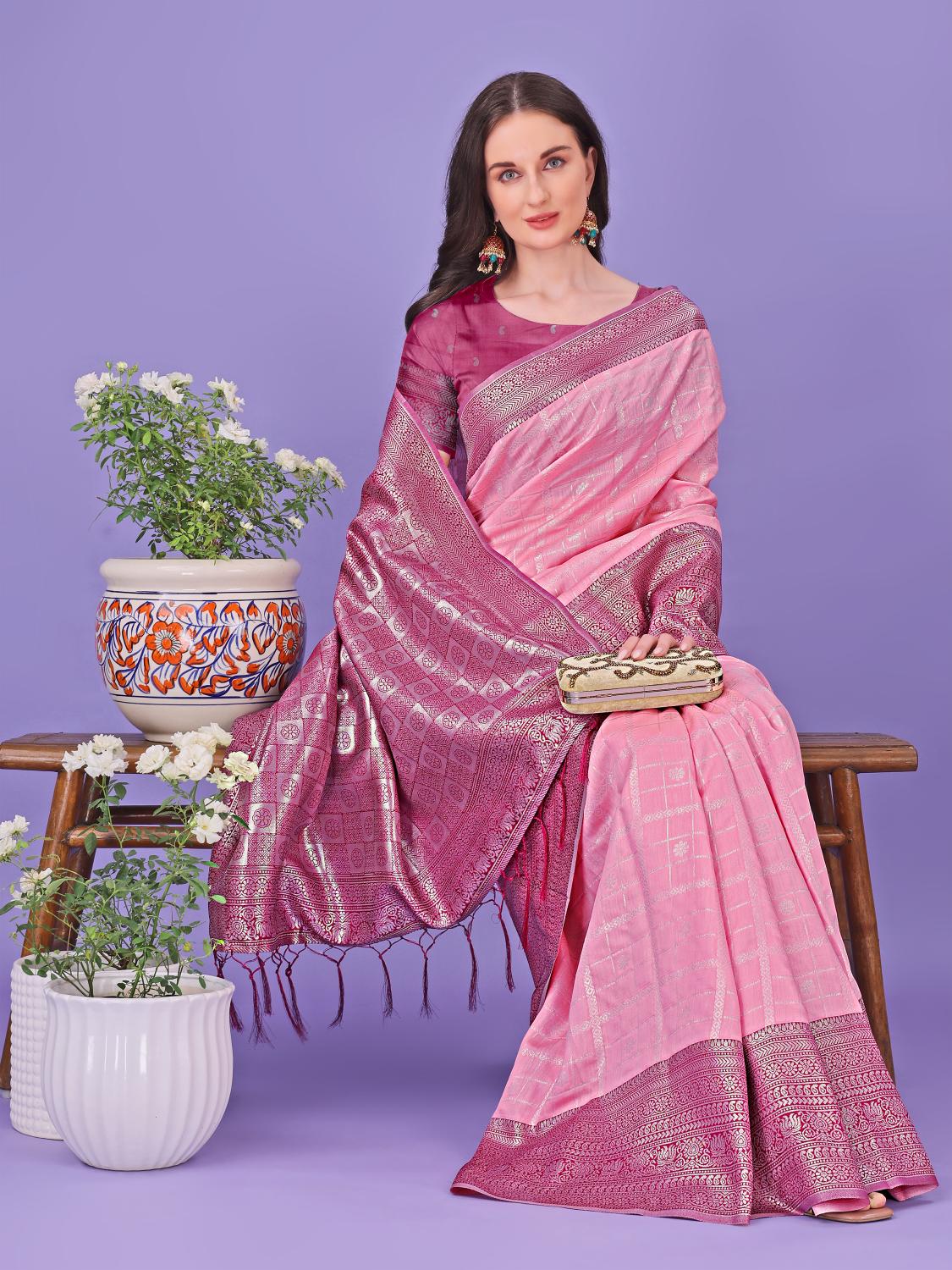 plazzo silk vol 2 by astita fancy designer lichi silk fabric saree wholesale with fancy latkan 