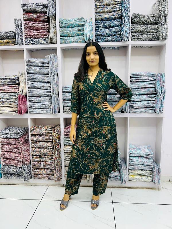 Printed reyon kurti manufacturer in india
