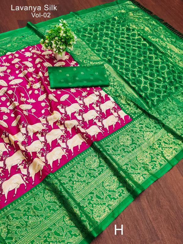 Priya soft pure dola silk kalamkari digital print saree with contrast botder surat sarees wholesale