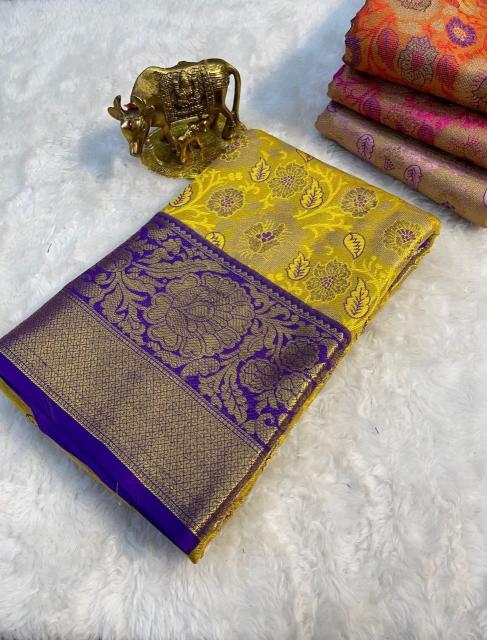 Priyamani-vol-15 kanjivaram silk 100 rs sarees with contrast brocket blous wholesale online shopping