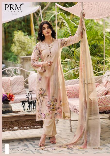 PRM trendz floris lawn cotton pranjul dress material wholesale price