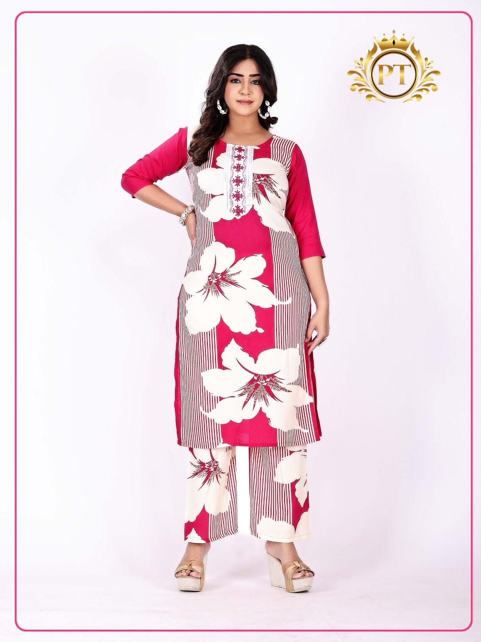 PT chingari vol 3 rayon odp print coord set kurti manufacturers in india