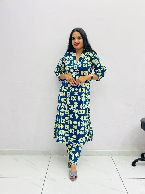 Pure cotton top bottom branded kurti wholesale
