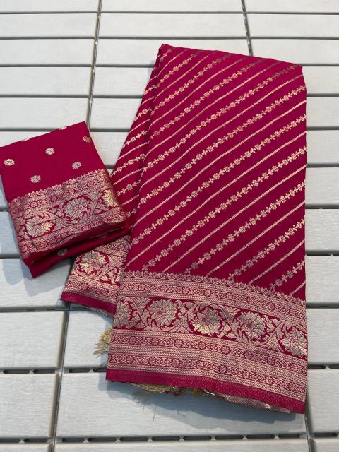 Pure khadi silk saree with rich pallu surat saree wholesale market