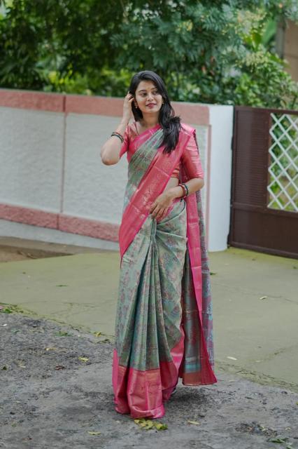 Pushpa-vol-5 kanjivaram semi silk surat saree wholesale