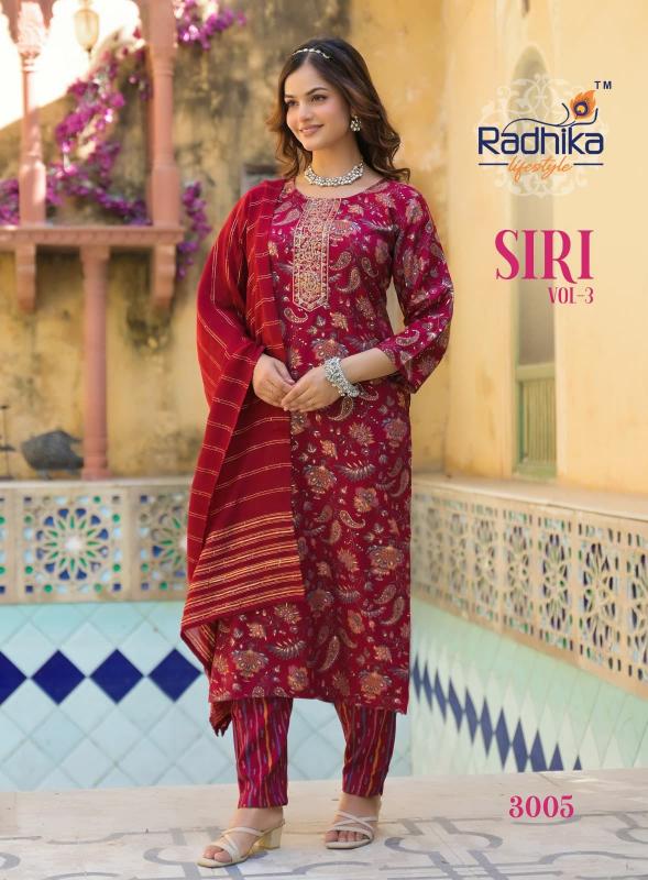 Radhika lifestyle siri vol 3 reyon foil print direct manufacturer of kurtis