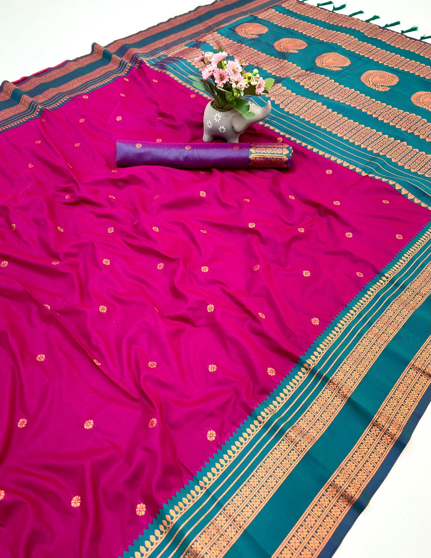 Ragini vol 4 soft silk two tone saree with contrast pallu surat saree market