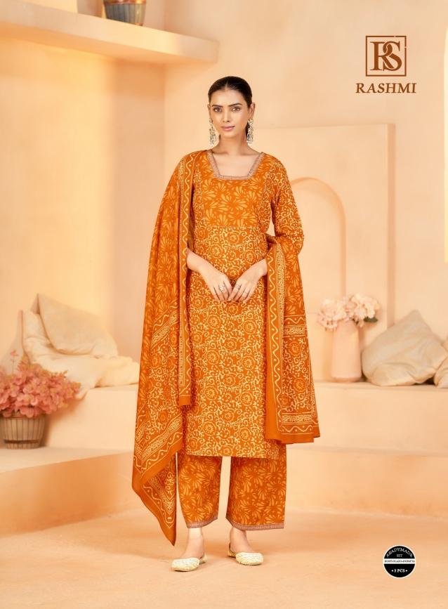 Rangi sangi rashmi blend cotton top bottom dupatta wholesale kurti manufacturers