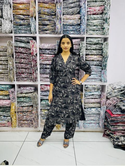 Reyon top with pant branded kurti wholesale