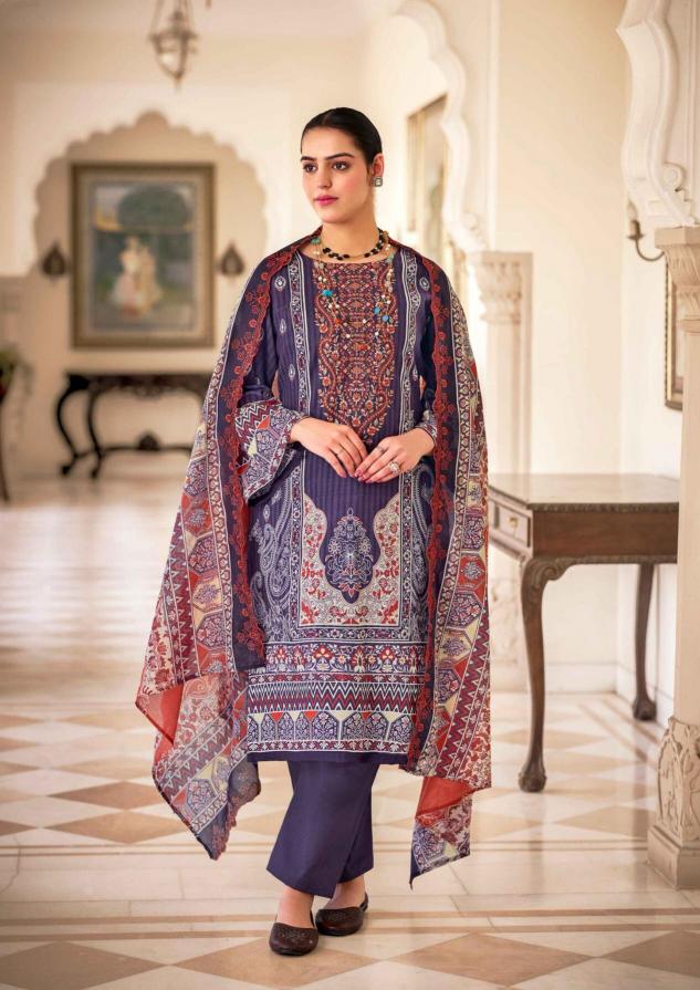 Riaz arts bin saeed vol 9 cotton digital print unstitched dress material wholesale
