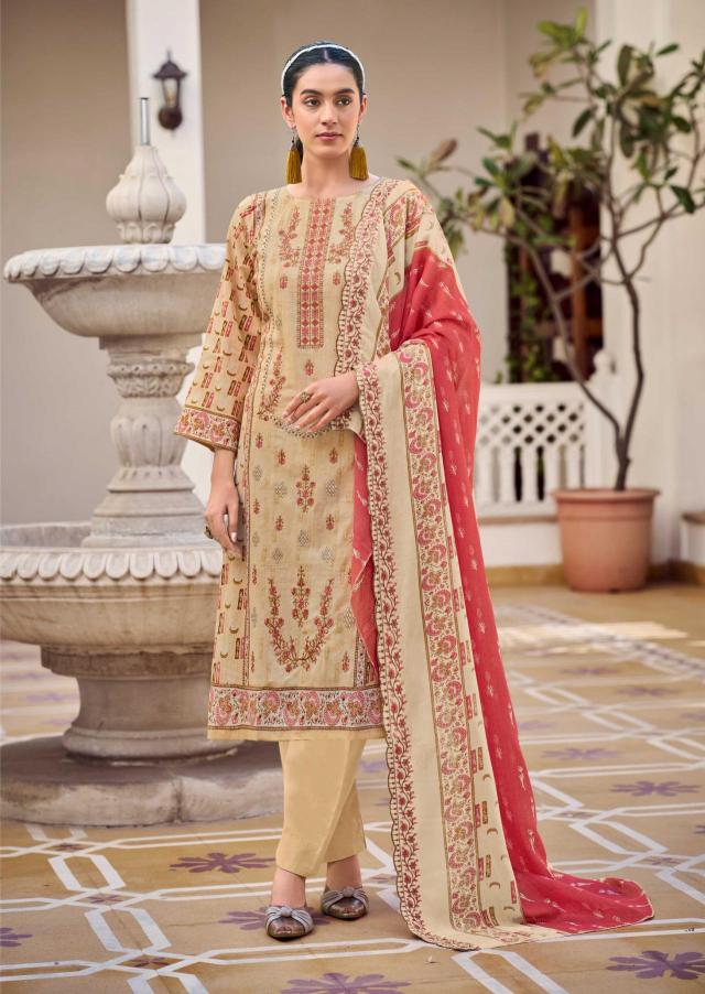 Riaz arts chevron cotton digital prints dress materials wholesale