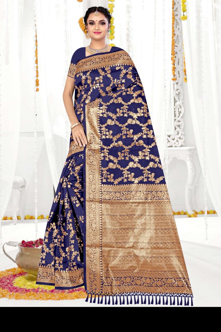 Ronisha fashion new banarasi  sarees wholesale online shopping