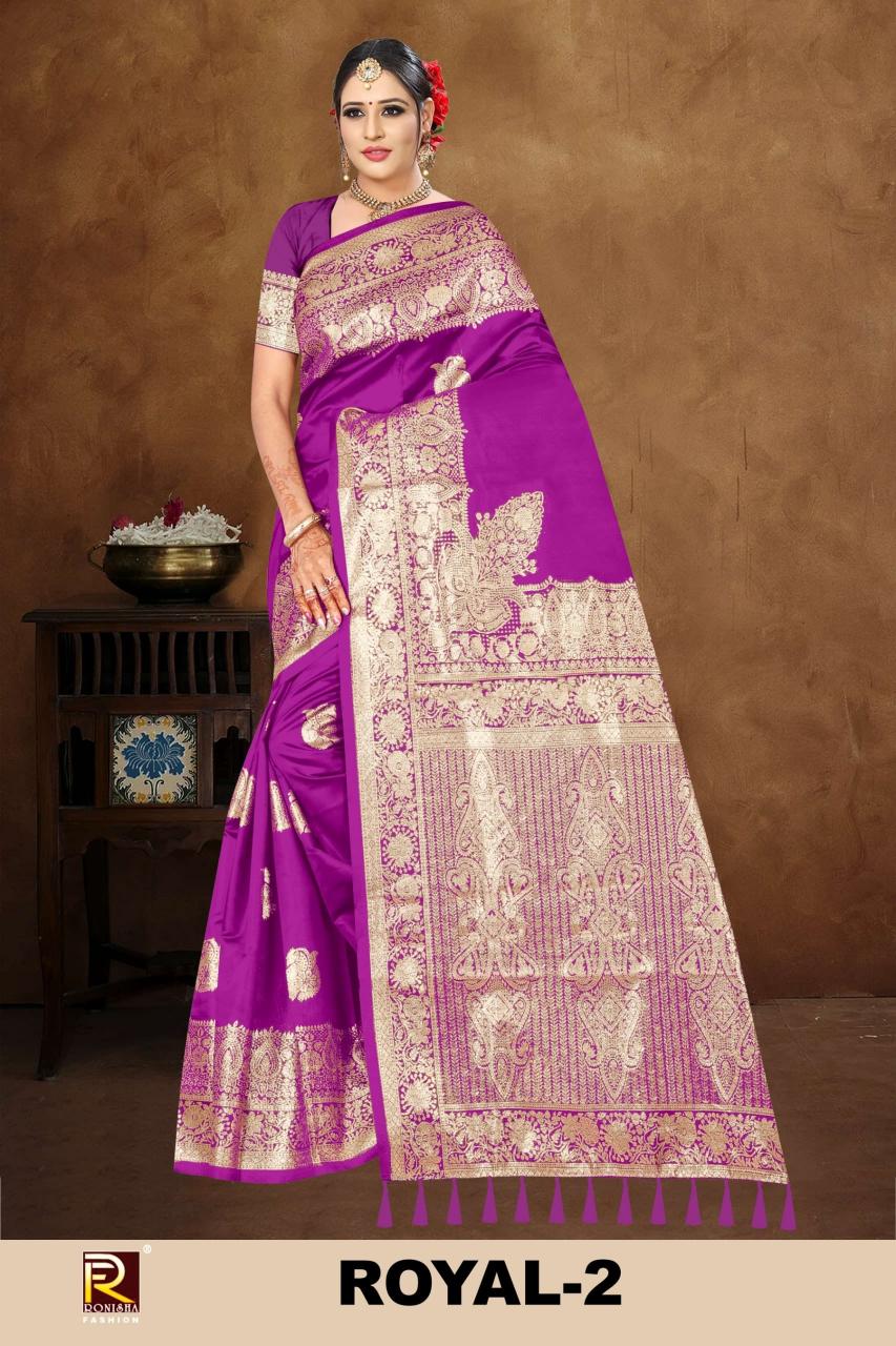 Ronisha fashion royal 2 banarasi heavy saree wholesalers in surat