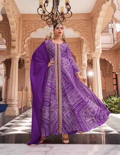 Roshni zubeda rang mahal chinon silk kurtis manufacturers in india