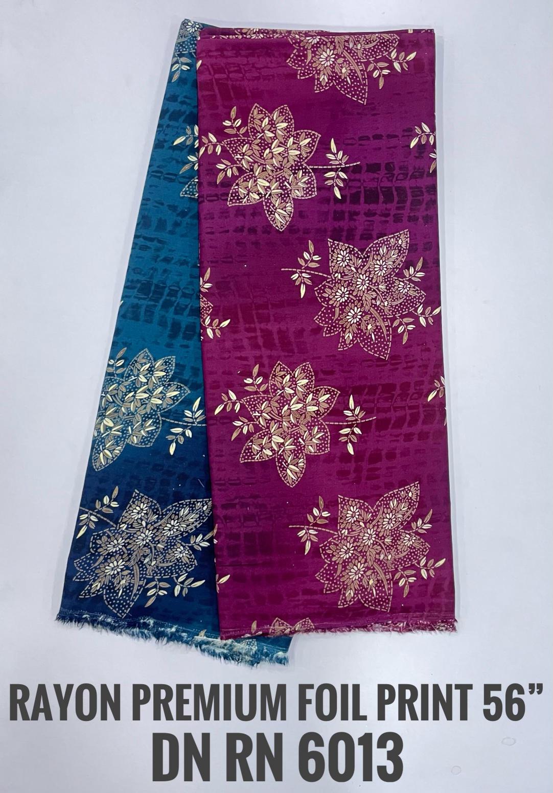 Sajni Foil print reyon shirting fabric exporters
