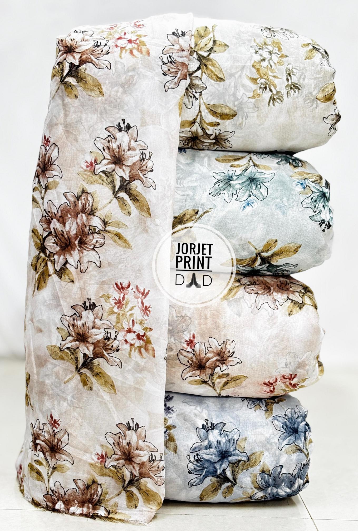 Sajni Georgette floral print fabric 