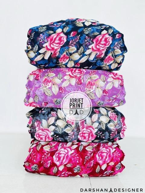 Sajni Georgette printed silk fabric