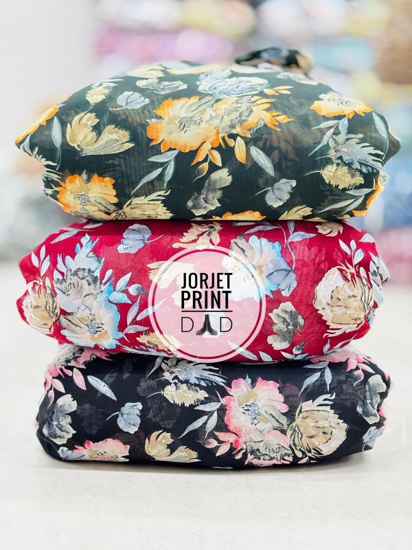 Sajni Printed georgette fabric manufacturers in delhi