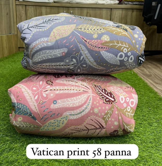 Sajni vatican print Custom vatican print fabric
