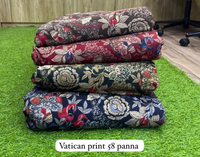 Sajni Vatican print Designer fabric supplier in Bangalore