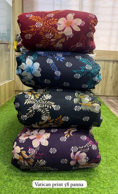 Sajni Vatican print fabric supplier in Bangalore