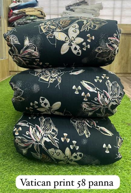 Sajni Vatican print printed cotton fabric suppliers in surat
