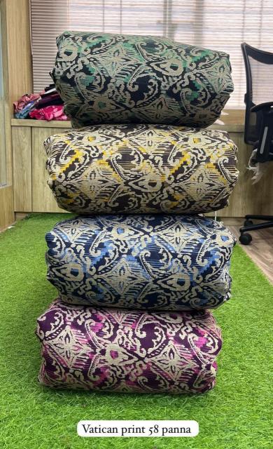 Sajni Vatican print printed cotton fabric wholesale
