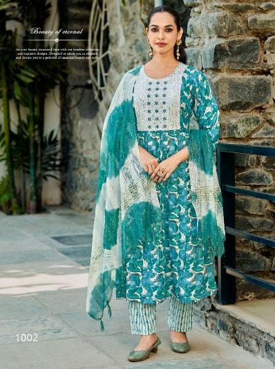 Sankheswer aashiqui gold vol.1 capsule print top bottom dupatta kurti manufacturer