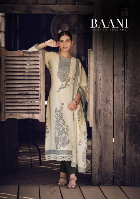 Sargam baani cotton jaquard with embroidery Work wholesale dress material online