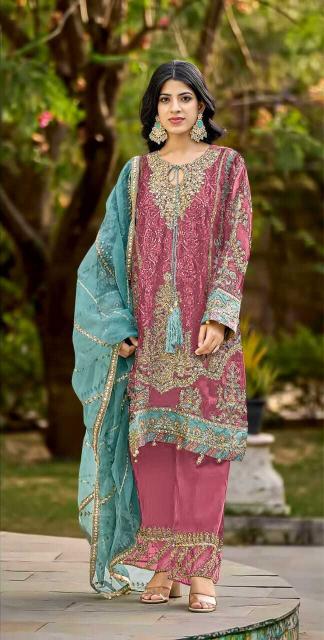 Shree fab design no-1182 orangza surat dress material wholesale market online