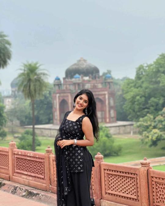 Shree salasar fox gorgette black top plazzo kurti manufacturers