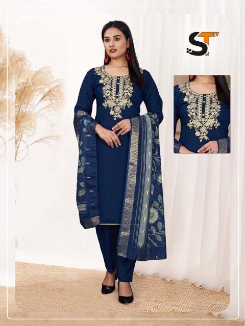Shree salasar roman silk top bottom dupatta ladies kurti manufacturers