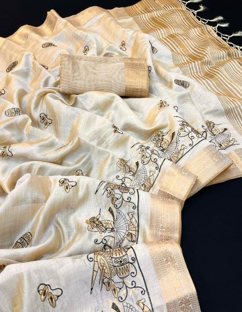 Special tusser silk kalankari design surat sarees wholesale