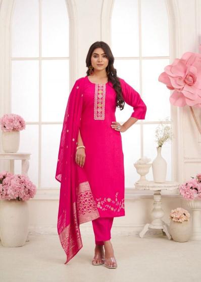 Vamika tm jannat vol-02 vertican silk top bottom dupatta cotton kurti suppliers