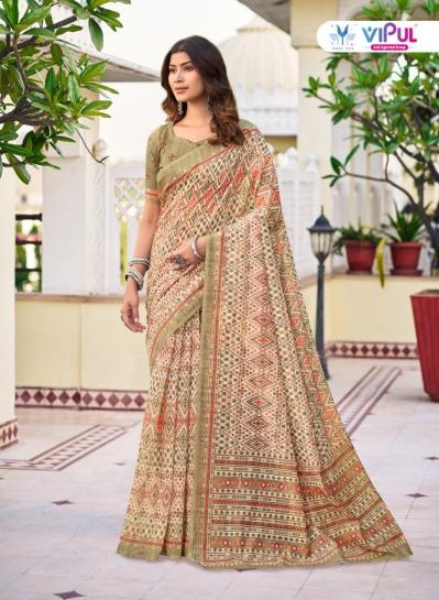 Vipul pratiksha cotton wholesale sarees in surat with low price