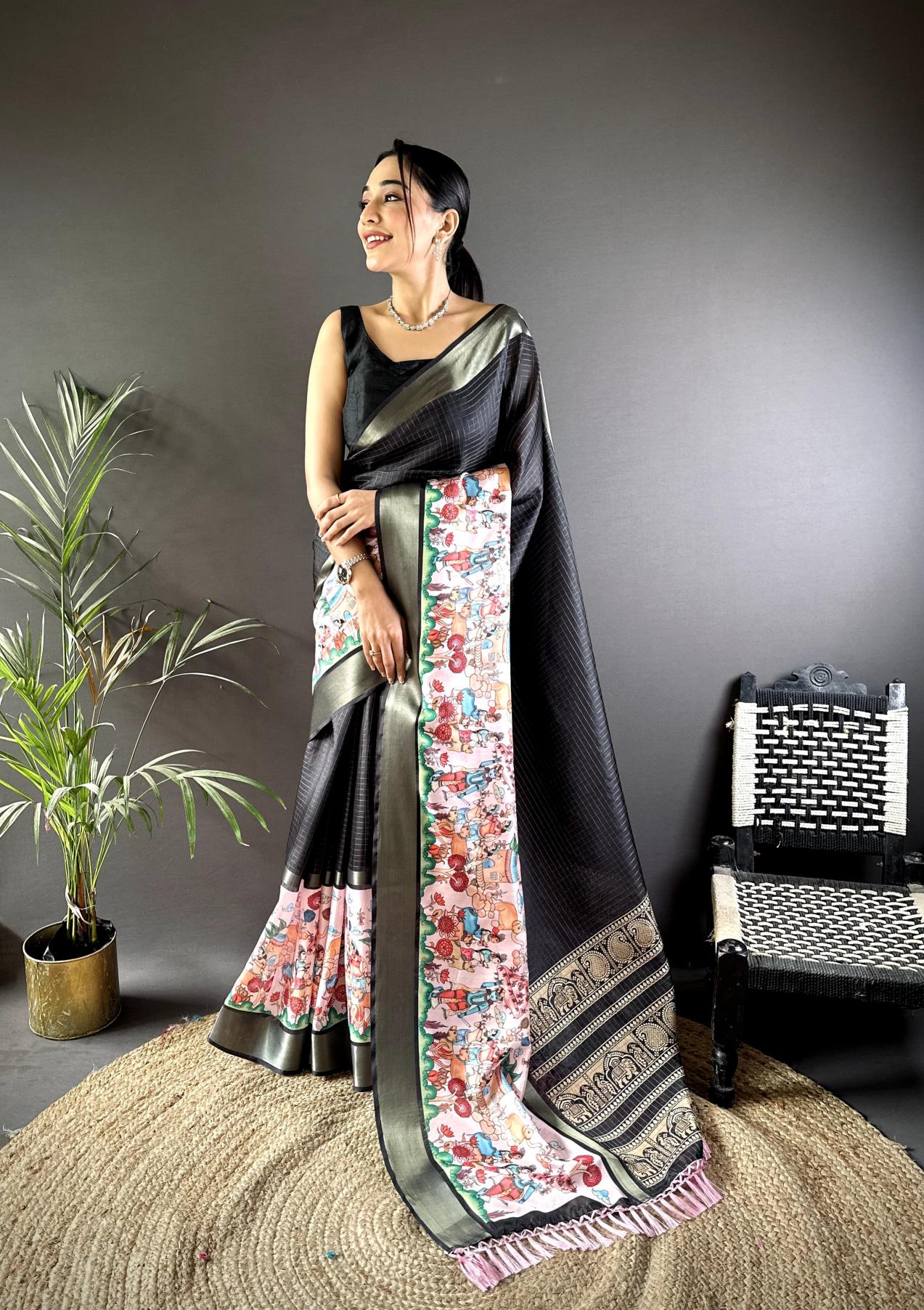 Zalak-vol-1 pure soft pice silk saree with blouse surat sarees wholesale market