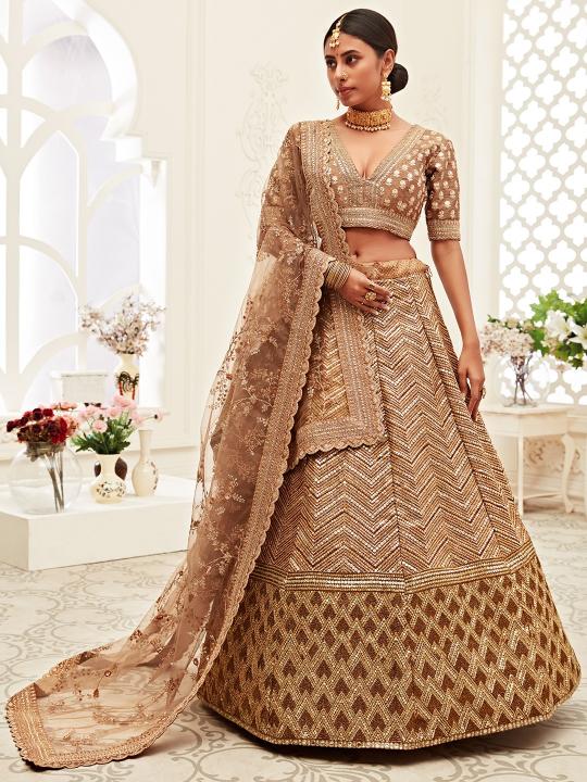 Zeel clothing 7709 Pure Velvet Heavy work lehenga choli wholesale in Surat