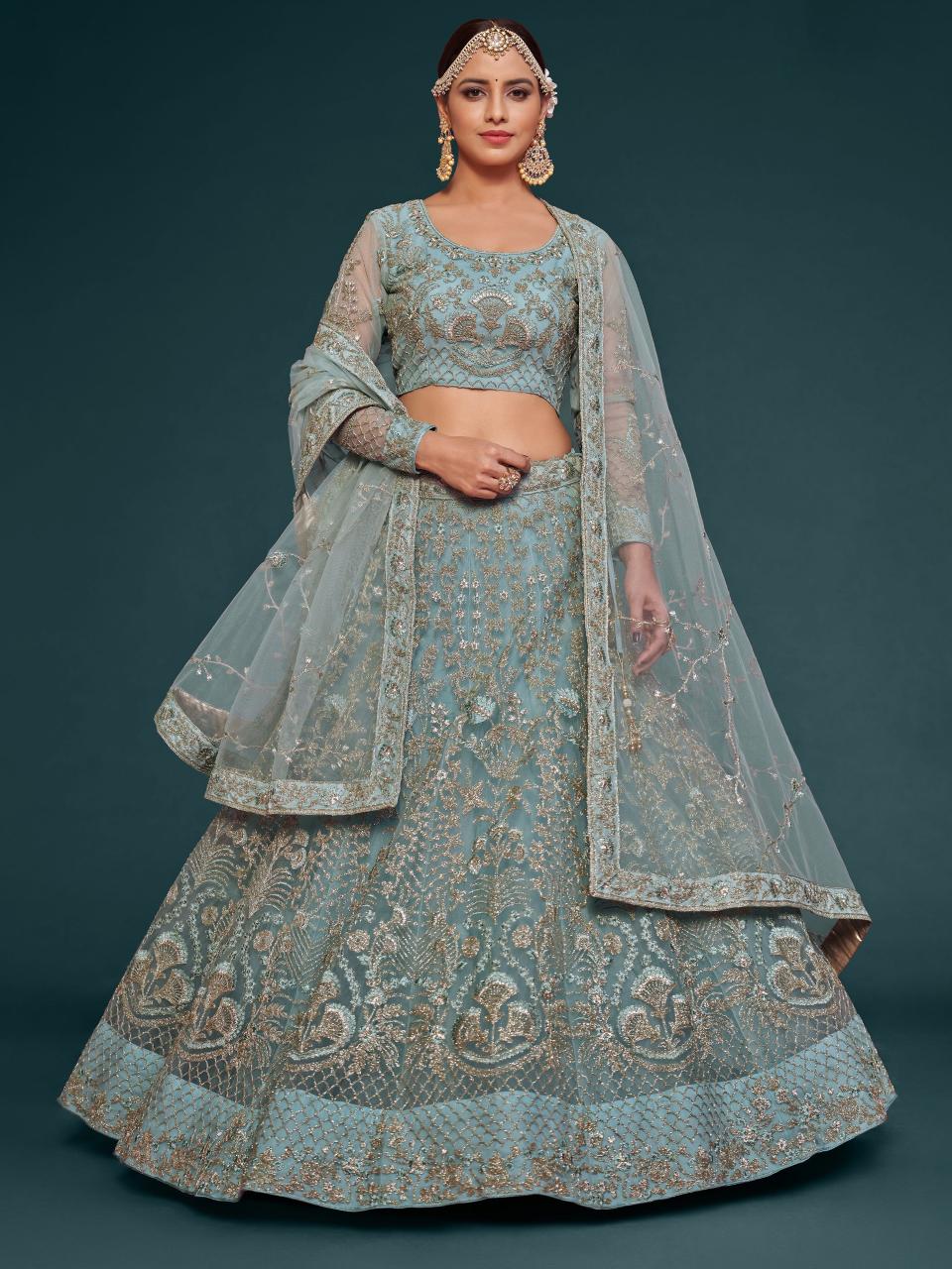 Zeel Clothing 7906 Net Bridal lehenga choli wholesale
