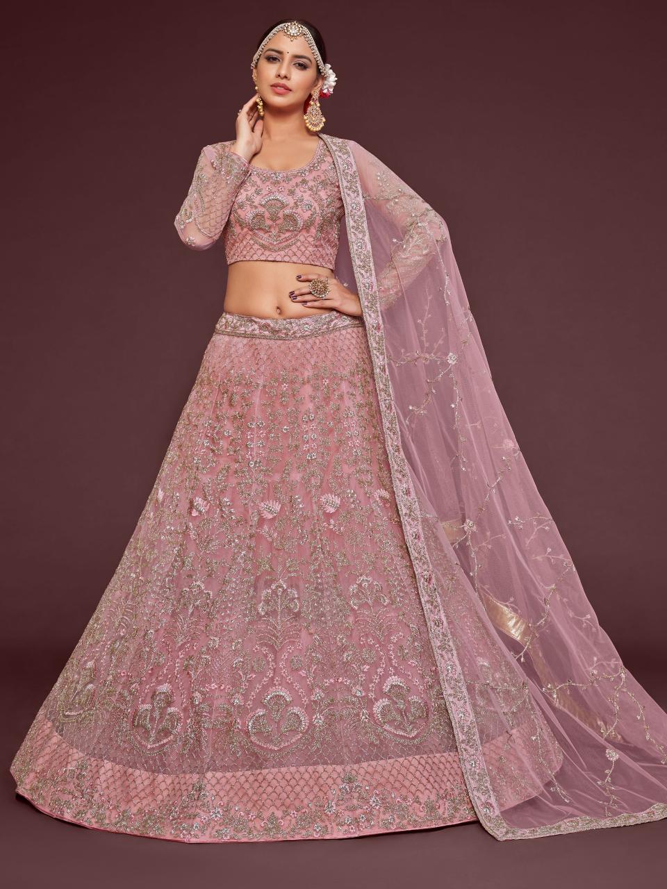 Zeel Clothing 7909 Net Lehenga choli suppliers in Surat