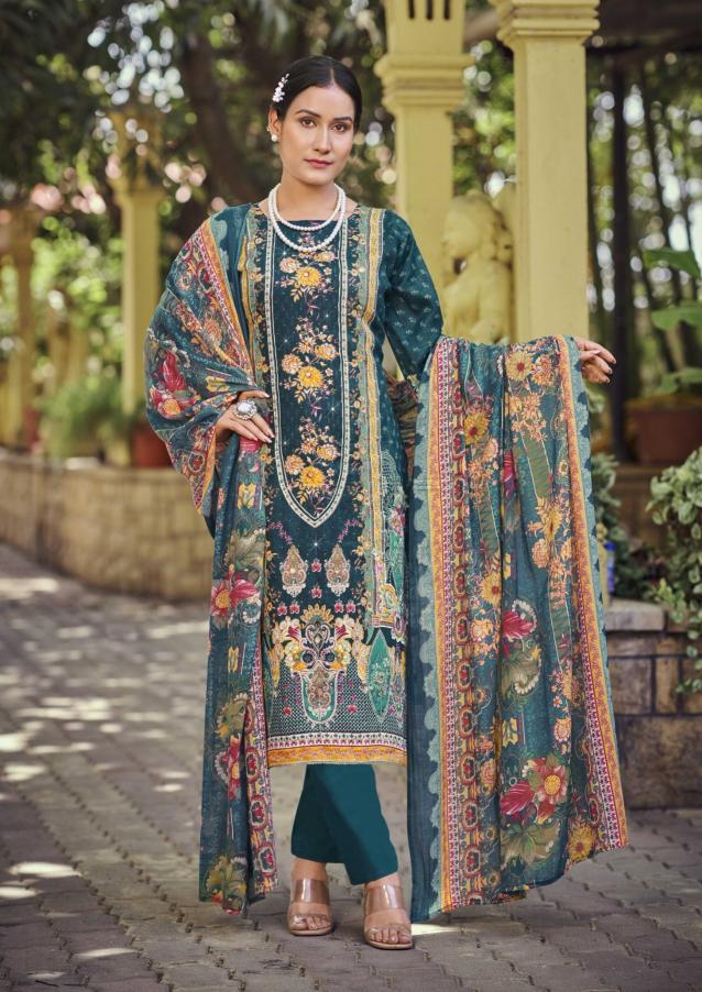 Zulfat designer suits raabta vol 7 jam cotton wholesale dress material market in ahmedabad