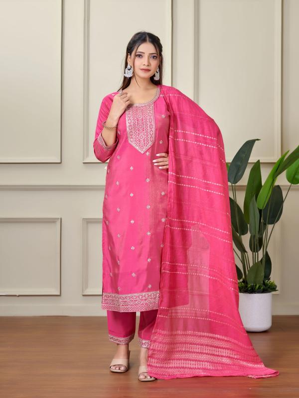  Aanchi plus rachna roman shimmer 3 pcs catalog designer kurtis online india