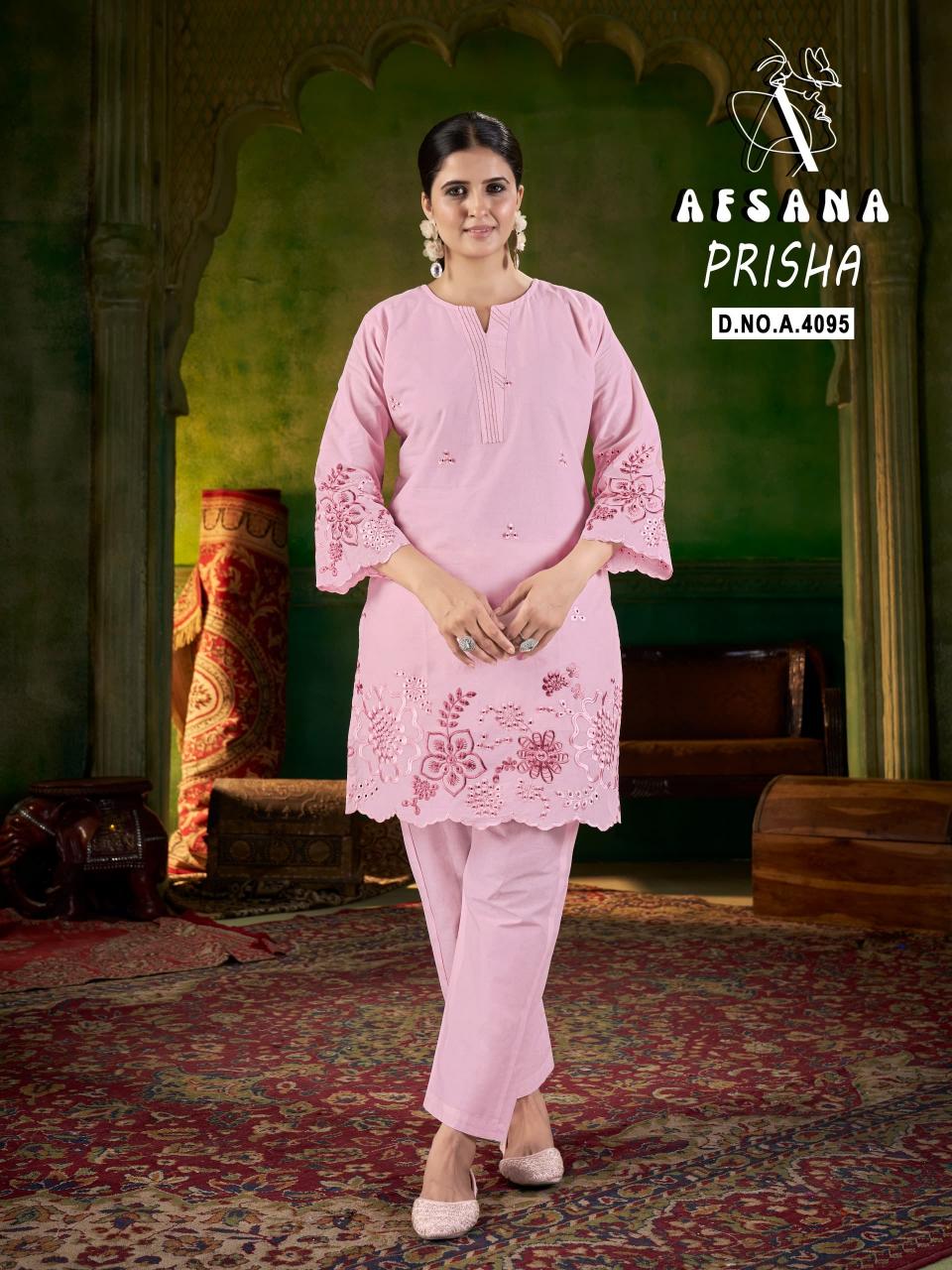 Afsana prisha cotton coord set kurti for women manufacturer