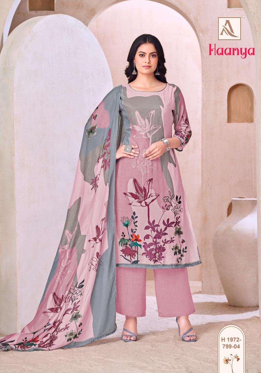 Alok suit haanya viscose maslin digital print balar cotton dress material wholesale 
