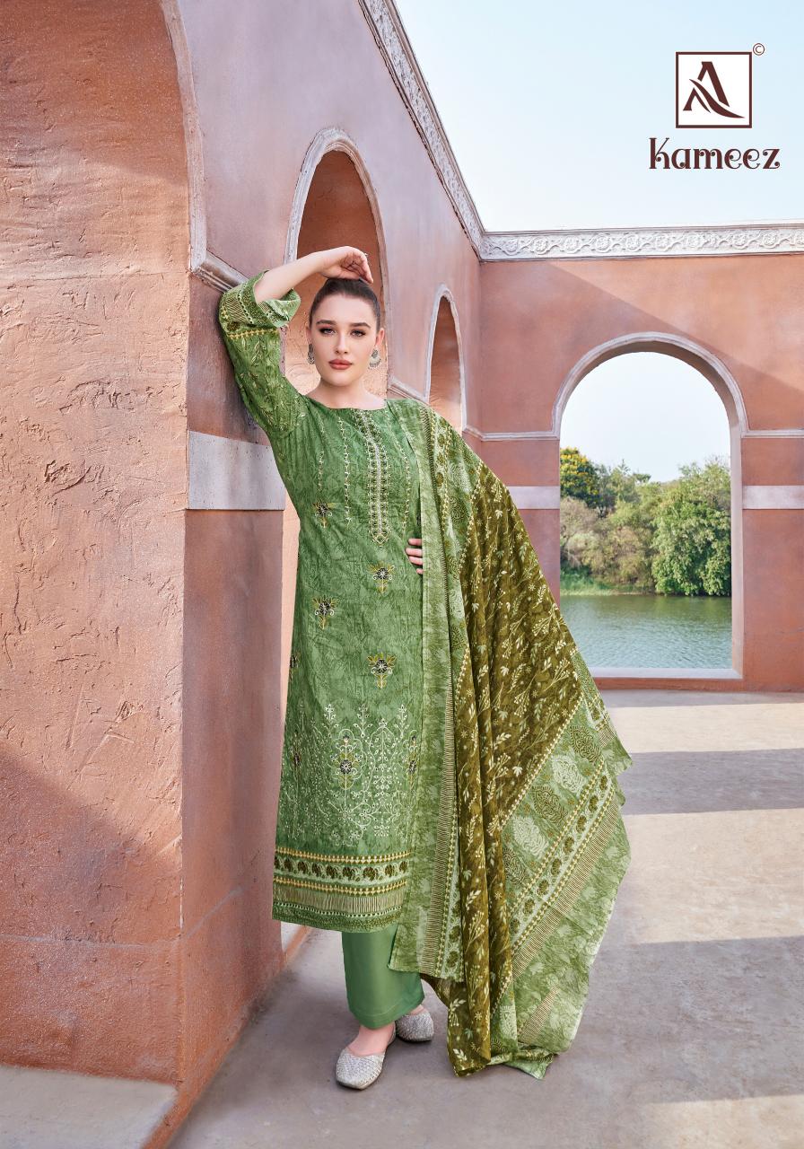 Alok suit kameez cambric cotton pakistani print designer dress material from india