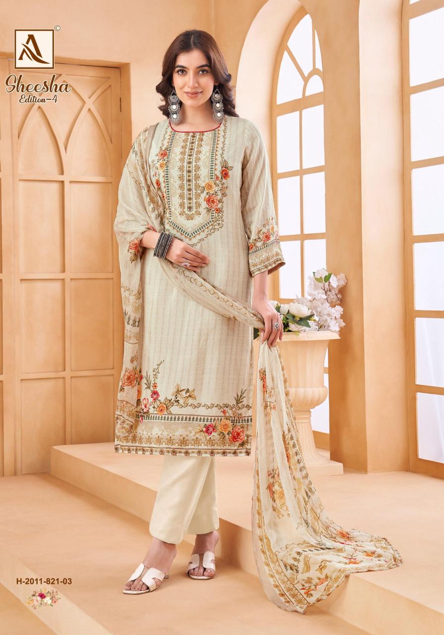 Alok suit sheesha 4 maslin designer digital print pure cotton dress materials wholesale